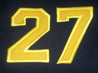 Buckhorn Large Appliqued Number 27
