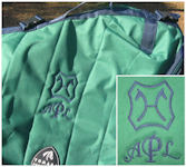 Dressage saddle bag with Monogram and Hanovarian Breed Logo